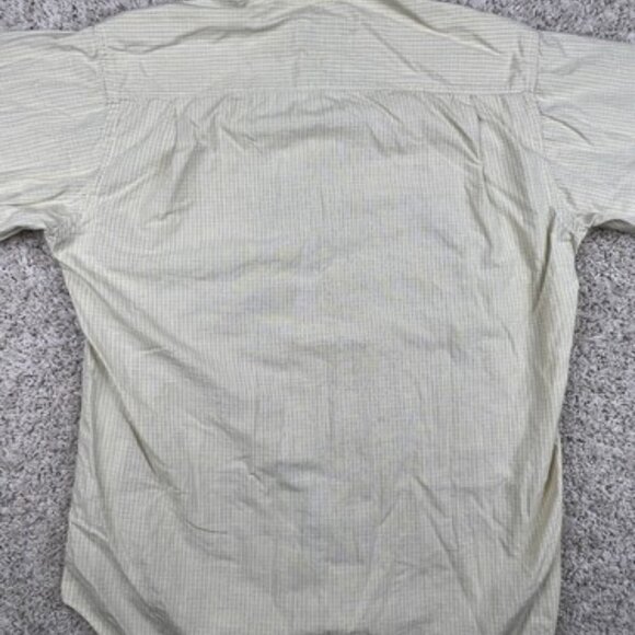 Gitman Bros For Schupp & Snyder Men's 15.5 34 Long Sleeve Yellow Check Button Up - Picture 8 of 8